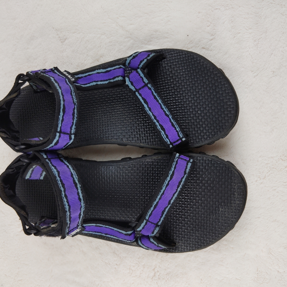 Teva Storm Black Purple Adjustable Sports Hiking Sandals